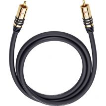 Cinch Audio Anschlusskabel [1x Cinch-Stecker - 1x Cinch-Stecker] 10.00 m Schwarz vergoldete Steckkon