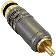 Bkl Electronic - 0101020 Cinch-Steckverbinder Stecker, gerade Polzahl: 2 Schwarz 1 St.