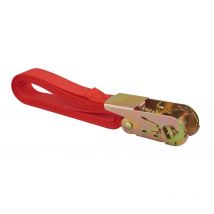 Cinghia di serraggio, 3m, cricchetto, rosso Thirard