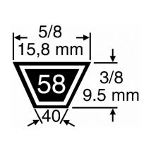 Correa de transmisión Maori autopropulsada para quitanieves mp 766AE mp 1174AE