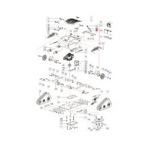 Cinghia rinvio piatto lame trattorino PARK 107M STIGA 1134-9067-01 ORIGINALE