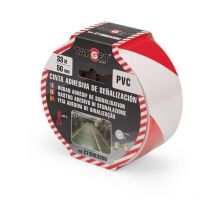 Cinta adh 50mmx33mt señalizacion Target pvc ro/bco c13rb3350