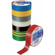 Tesa - Cinta de aislamiento eléctrico pvc 10m x 19mm, negro (por 10)
