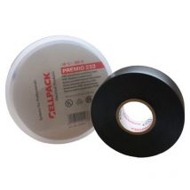 Cinta adhesiva aislante negra Cellpack pvc de 0.18 mm x 19mm x 20m 223607