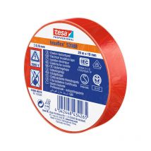 Tesa - Cinta Aislante 20mx19mm Rojo
