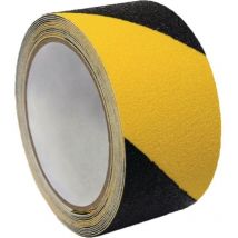 IKS - Cinta antideslizante F5750 negra / amarilla L.18 con ancho 50mm
