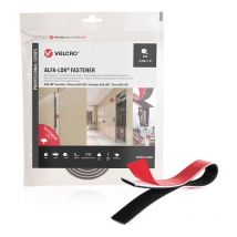 Cinta alfa-lok lineal de gancho, negra, 25mm x 1m