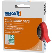 Cinta de doble clara 5 metros Unecol