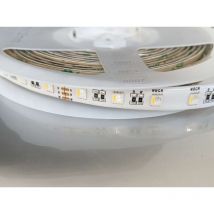 Cinta led impermeable IP65 60LED/m 17W/m 5m rgb + blanco caliente 3000K