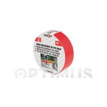 Cinta nastro adesivo riflettente prismatico 33 mt x 50 mm -- rosso catarifrangente
