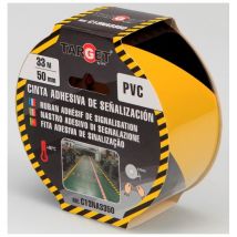 Cinta adh 50mmx33mt señalizacion pvc ne/am target