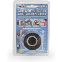 Cahersa- cinta de silicona negra vulcanizada 3 mts x 25 mm Target