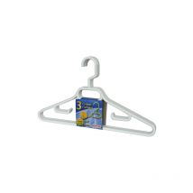 Cintres x3 adulte crochet tournant plastique 43cm bleu - LAGUELLE