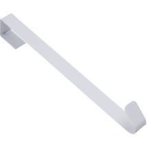 Cintre de couronne pour porte d'entrée en métal sur le crochet de support, décorations de noël blanches