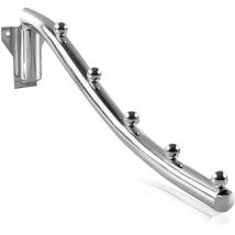 Ahlsen Cintre mural pliable, séchoir à linge mural pliable, support de cintre mural en acier avec support de bras oscillant pliable