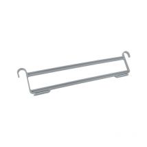 Cintre porte pantalons - Décor : Gris clair - Hauteur : 100 mm - Largeur : 12 mm - Longueur : 440 mm - Matériau : Nylon Ambos