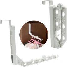 Cintre Porte Support Pliable étendoir - Tringle Vêtements pour Porte, Fonction Pliage Moderne Et Peu Encombrante, Capacité de Charge de 5 Kg, pour
