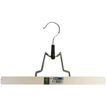 Cintre pour pantalon bois blanc écologique fsc 25x16cm-20mm