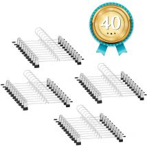 Cintres Métalliques à Pinces Lot de 40 Inox