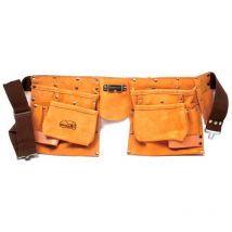 Mercatools - Cinturón con bolsa portaherramientas doble