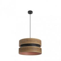 Ciondolo Colet 1xe27 Nero/Legno Scuro Regx40x40 Cm