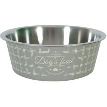 Zolux - Ciotola in acciaio inox antiscivolo per cani 1700 ml