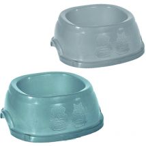 Ciotola in plastica per animali domestici - cm.19x19x7h. - lt.0,6