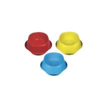 Ciotole Maya con Gommini – Plastica Atossica PVC – Ø17×H8 cm – Colori Assortiti: Blu, Giallo, Rosso