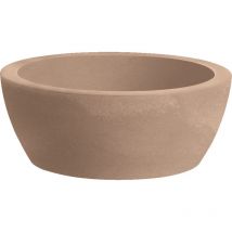 Vaso ciotola resina thetis cm. 50 avana