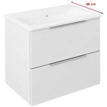 Sapho - cirasa Vanity Unit 58x54x39cm, blanc brillant