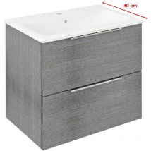 Cirasa Vanity Unit 58x54x39cm, chêne argenté