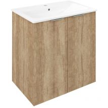 Sapho - cirasa Vanity Unit 58x64x39cm, 2x door, Oak Alabama