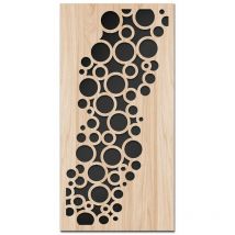 Signorbit - circle - Quadro arredo lasercut composito Legno e pvc 70x140cm
