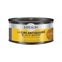 Liberon - Cire en pâte meuble et objets Antiquaire black bison chêne moyen 0.5 l