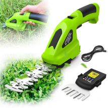 Ultrixe - Cisaille de jardin Batterie Rechargeable usb de 3000mAh, Autonomie : 40 min, Avec longueur de lame : 145mm (arbustes) / 52mm (herbe), Câble