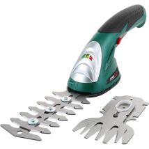 Coavas - Cisaille Sculpte-Haies et Taille-Herbes sans Fil 7,2V, 2 en 1 Cisailles à Gazon avec 2 Lames, Batterie 1500mAh, Chargeur pour