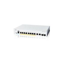 Cisco - Commutateur Intelligent Catalyst 1200-8FP-2G, 8 Ports ge, PoE complète, Ports combinés 2x1GE, Garantie limitée à Vie (C1200-8FP-2G)