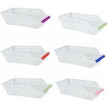 Vurahome - Boite Rangement Réfrigérateur,6pcs Pp Plastique Boîte Corbeilles Rangement Durable Frigo Empilable Conteneur Réfrigérateur Organiseur Pour 