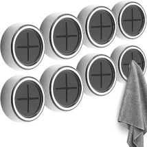 Crochets pour porte-serviettes, crochets autocollants, pour mur, support mural rond, crochet mural pour salle de bain, cuisine et maison, mur,