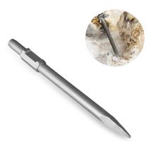 Yozhiqu - Ciseau pointu, 380x30 mm, avec manche hexagonal sds 30 mm, ciseau professionnel de haute qualité pour creuser le béton des murs en ciment,