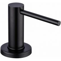 TONCHEAN Distributeur de savon 500ml pompe à savon noire pour éviers de cuisine