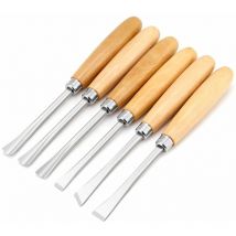 Memkey - Ciseaux à Bois, 6pcs Ciseaux à Main à Bois Professionnels Outils de Sculpture sur Bois Bricolage pour Menuisiers, Sculpteurs, Artistes