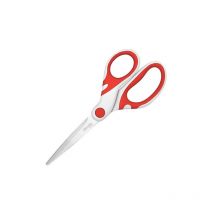 Ciseaux Candy Wonday droitiers bout pointus 21 cm bicolores - rouge