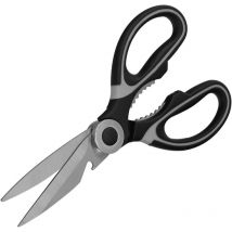 Ciseaux de cuisine lames en acier inoxydable, poignées ergonomiques tpr avec étui de protection