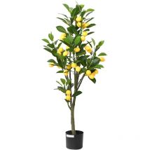 Citronnier artificiel 136 feuilles 120 cm vert