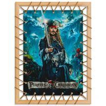 Signorbit - pirates of the caribbean - Tela pittorica tesa su telaio in legno con corda di canapa. Misura: 70X95cm