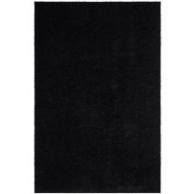 Tapis À Poils Longs Doux Softy, Tapis De Salon, Chambre, Couloir (noir Anthracite - 60x110cm)