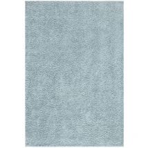 Tapis à Poils Longs doux softy, Tapis de Salon, Chambre, Couloir (Bleu Azur - 150x150cm)