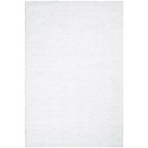 Tapis à Poils Longs doux softy, Tapis de Salon, Chambre, Couloir (Blanc Neige - 160x230cm)