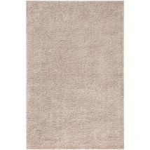 City - Tapis à Poils Longs doux softy, Tapis de Salon, Chambre, Couloir (Beige Sable - 133x190cm)